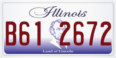 IL license plate B612672