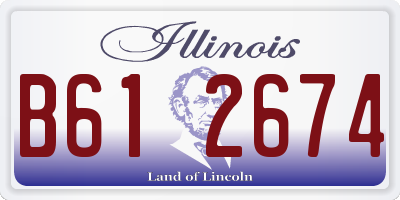 IL license plate B612674