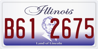 IL license plate B612675