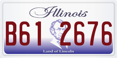 IL license plate B612676