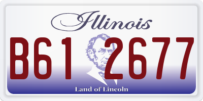 IL license plate B612677
