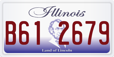 IL license plate B612679