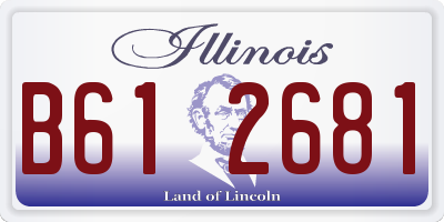 IL license plate B612681