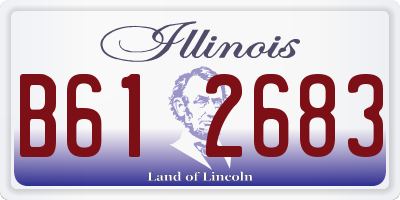 IL license plate B612683