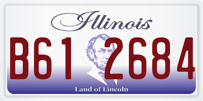 IL license plate B612684