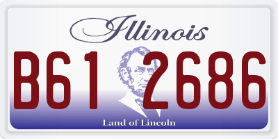 IL license plate B612686