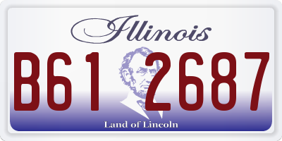 IL license plate B612687