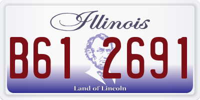 IL license plate B612691