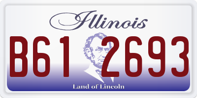 IL license plate B612693