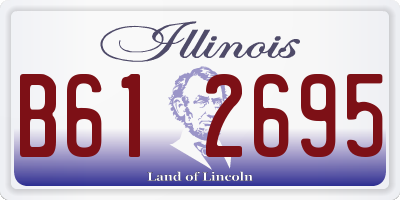 IL license plate B612695