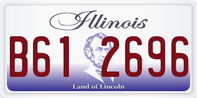 IL license plate B612696