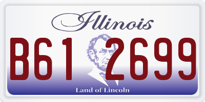 IL license plate B612699