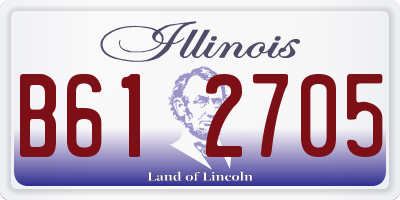IL license plate B612705