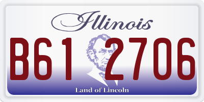 IL license plate B612706