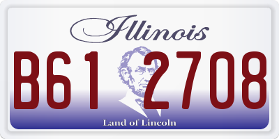 IL license plate B612708