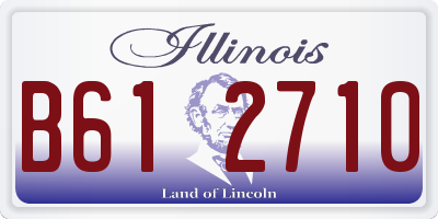 IL license plate B612710