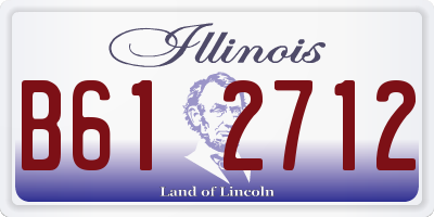 IL license plate B612712