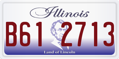 IL license plate B612713
