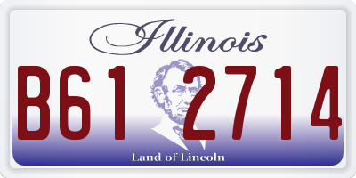 IL license plate B612714