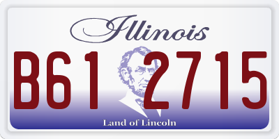 IL license plate B612715