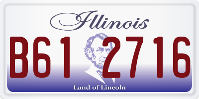 IL license plate B612716
