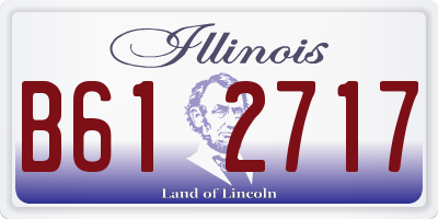 IL license plate B612717