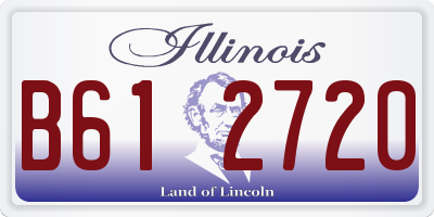 IL license plate B612720