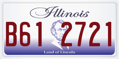 IL license plate B612721