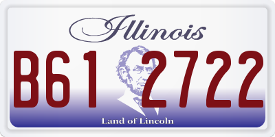 IL license plate B612722