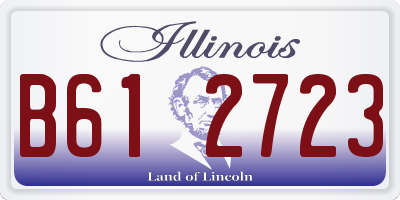 IL license plate B612723