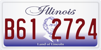 IL license plate B612724