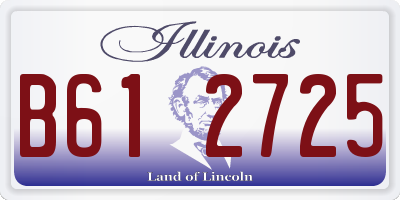 IL license plate B612725