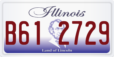 IL license plate B612729