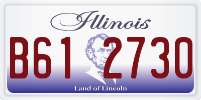 IL license plate B612730