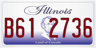 IL license plate B612736