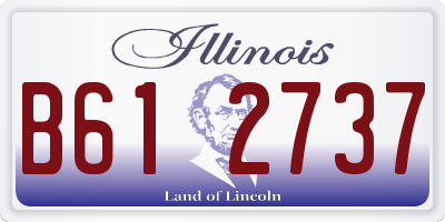 IL license plate B612737