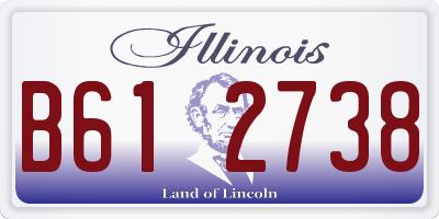 IL license plate B612738