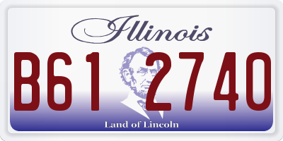 IL license plate B612740