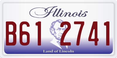 IL license plate B612741