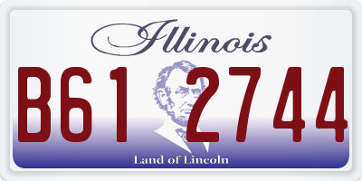 IL license plate B612744