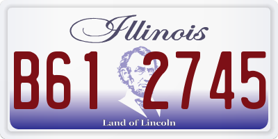 IL license plate B612745