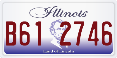 IL license plate B612746