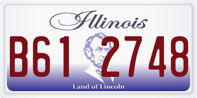IL license plate B612748