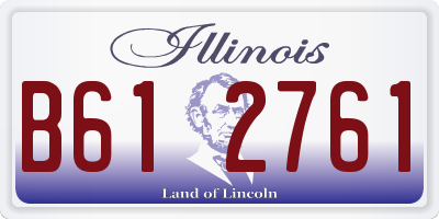 IL license plate B612761