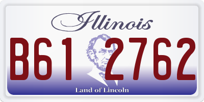 IL license plate B612762