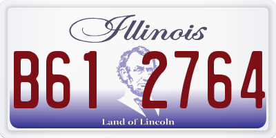 IL license plate B612764