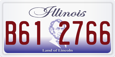 IL license plate B612766