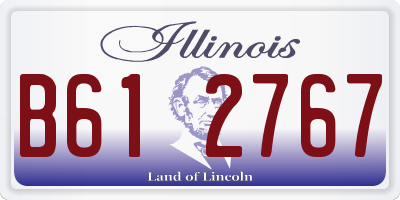 IL license plate B612767