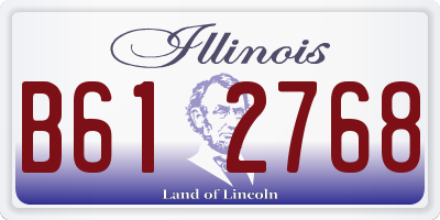 IL license plate B612768