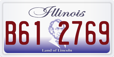 IL license plate B612769